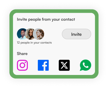 Sharing a live event on social media