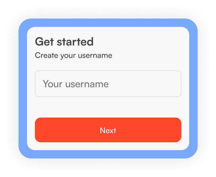 Artist registration form on GoVibeful