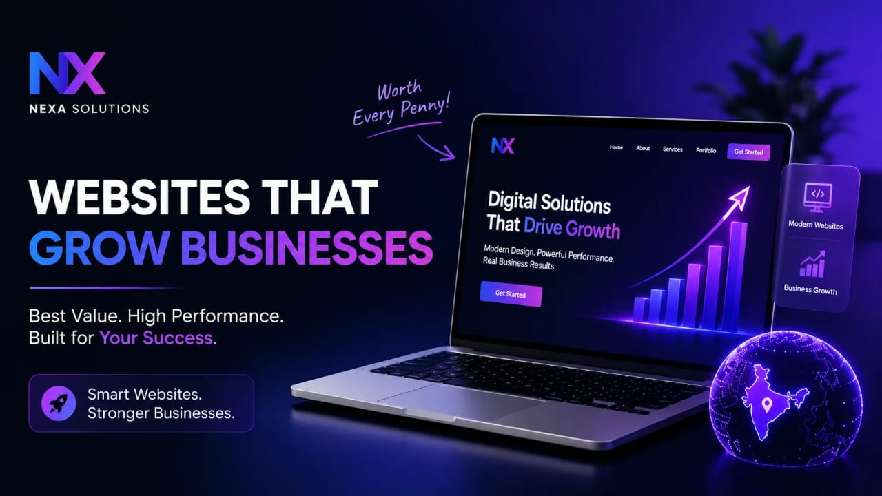 Website Development Cost in India – Why Nexa Solutions Offers the Best Value