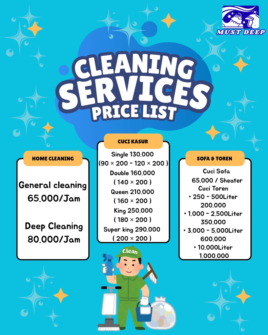 Daftar Harga Cleaning