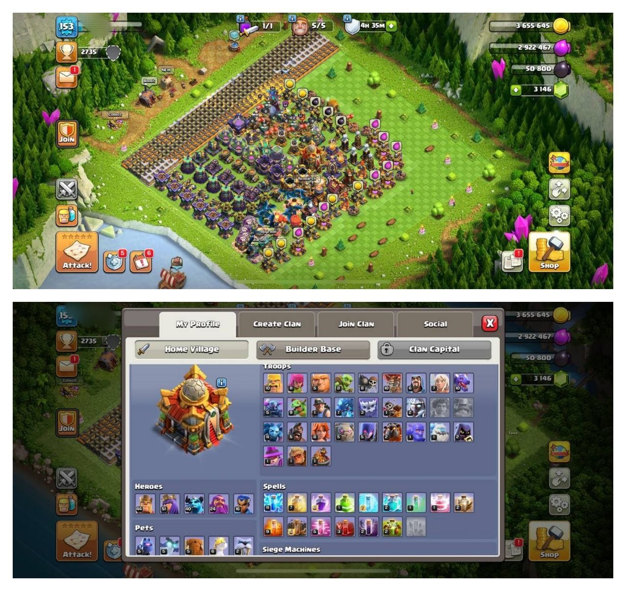 {STRONG ACCOUNT} TH16 DONATION ACCOUNT⚡️2 EPIC EQUIPMENT⚡️XP-153⚡️HERO 44-51-40-24-16⚡️FREE NAME CHANGE⚡️MAGIC ITEMS⚡️OP LAB 🚚