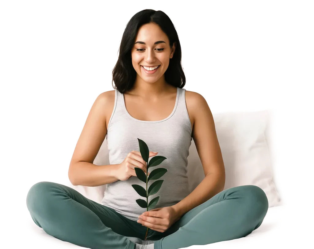 Woman practicing yoga