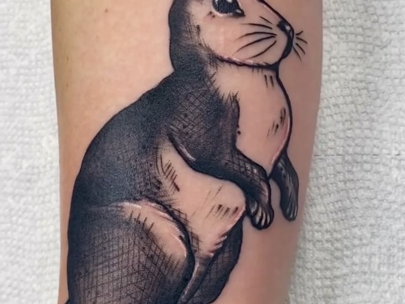 Professional realistic portrait tattoo work serving Greenbelt, MD clients, showcasing detailed black and gray artistry and photorealistic technique by Jose at Sueño Tattoo