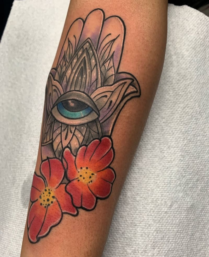 traditional tattoo by Jose - Sueño Tattoo, Laurel MD