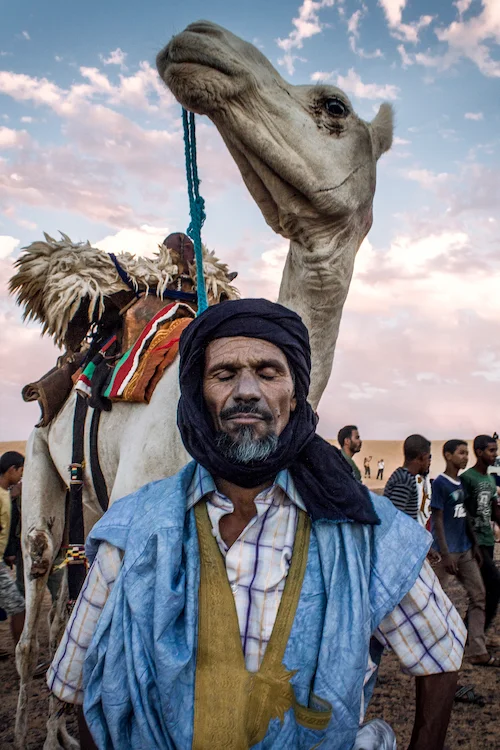 Retrato Hombre y Camello