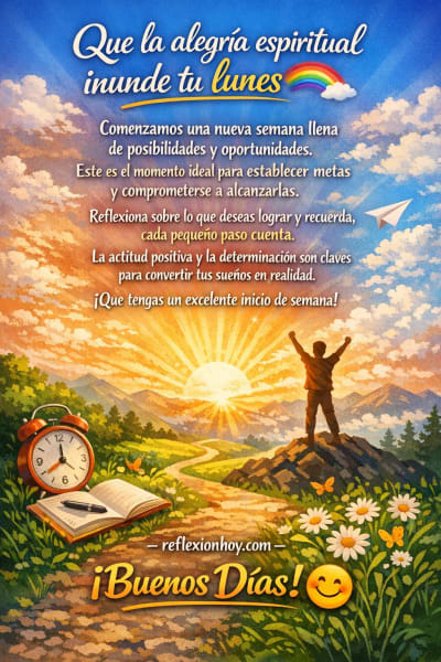 Imagen: ¡Inicia tu semana con luz y energía positiva! ✨