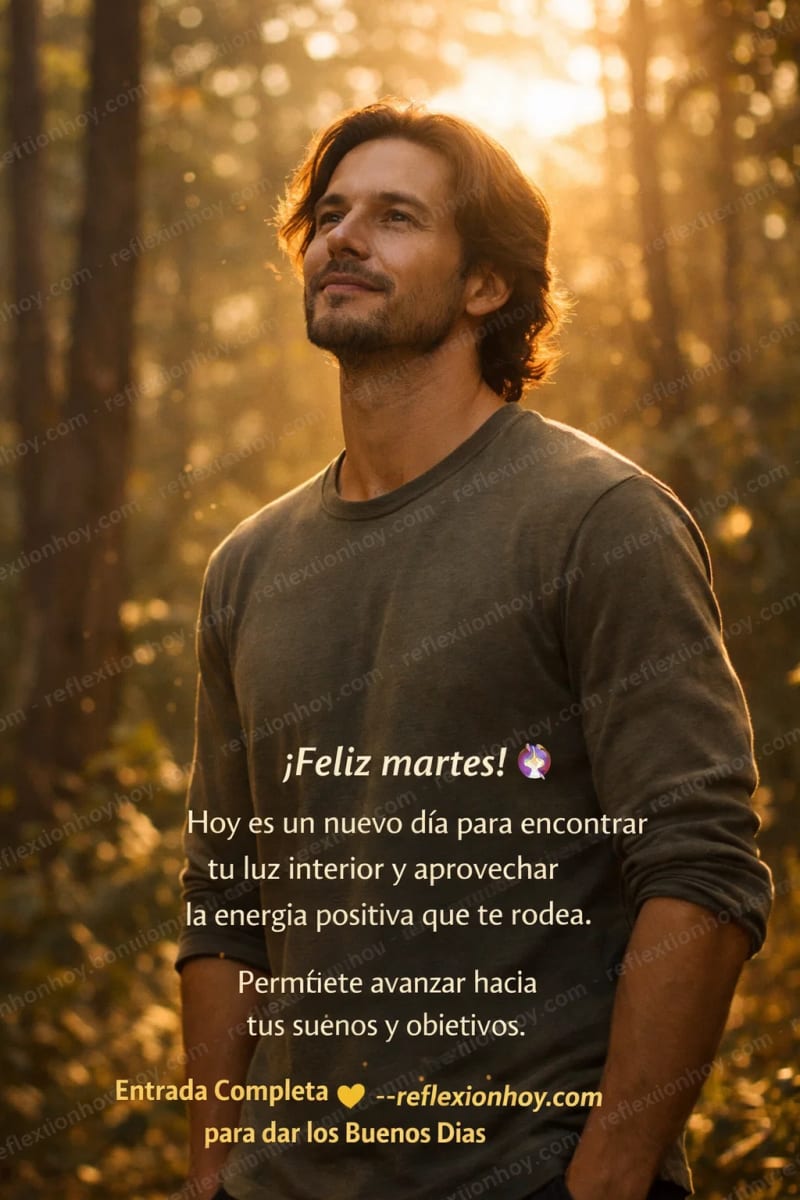 Reflexión diaria del martes sobre encontrar energía positiva y nuevas oportunidades, optimizado para SEO.