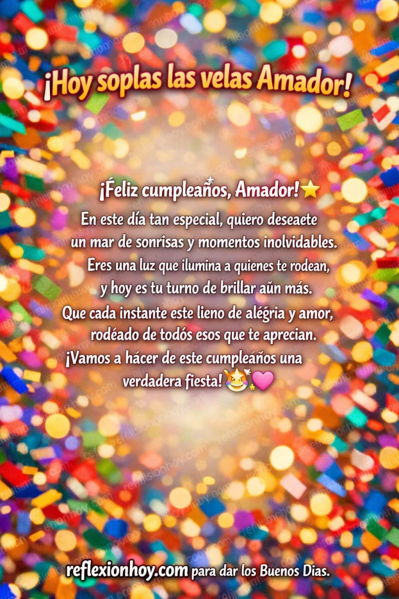 Explosión de confeti multicolor desenfocado con luces bokeh y área central libre para texto