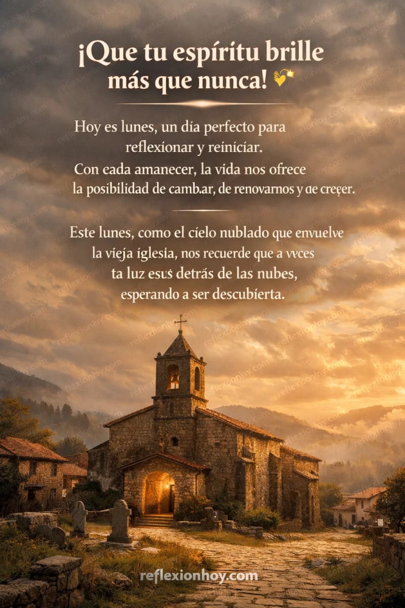 Iglesia antigua con cielo nublado, simbolizando reflexiones profundas.