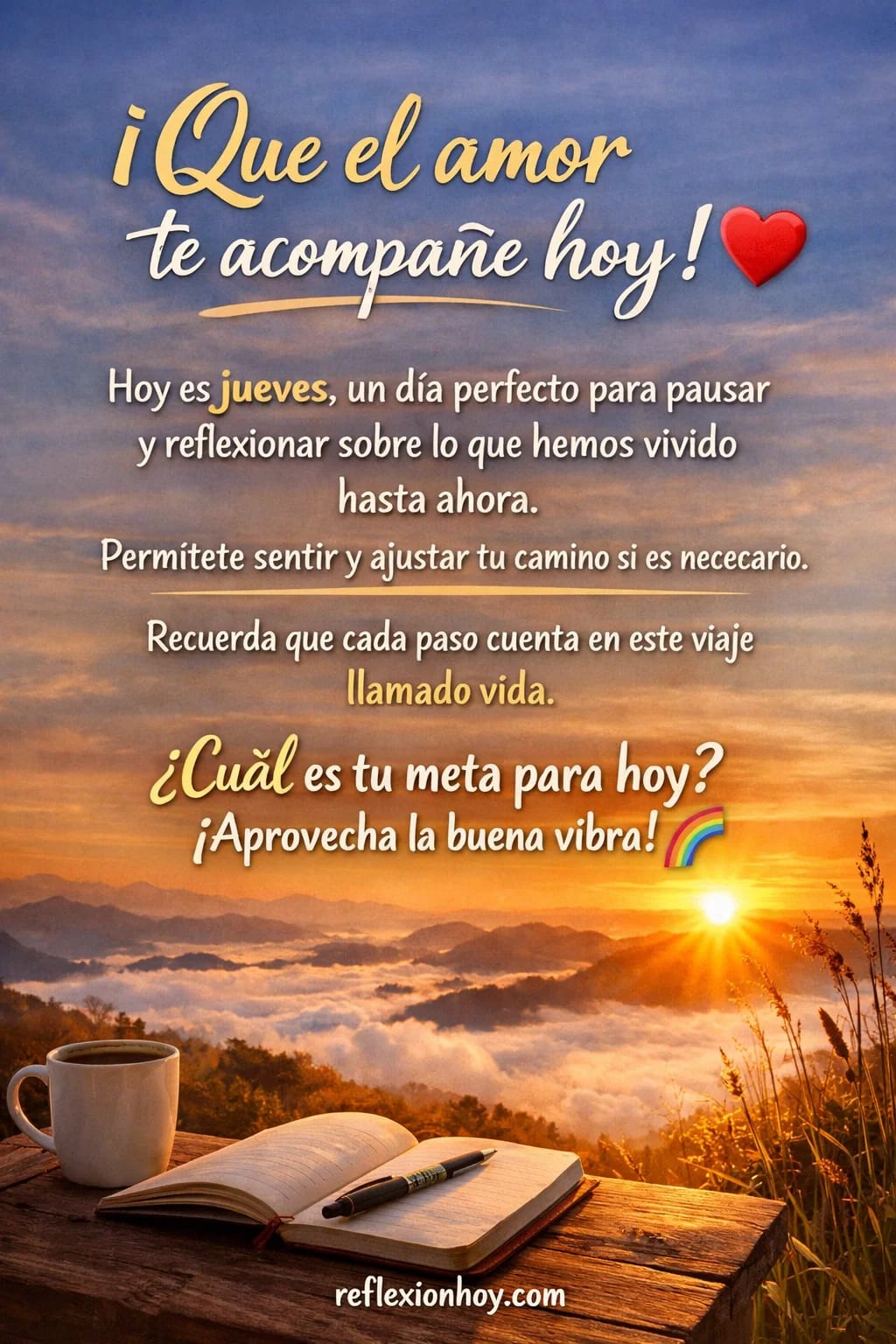 Imagen de ¡Hoy es jueves de reflexión! 🌅