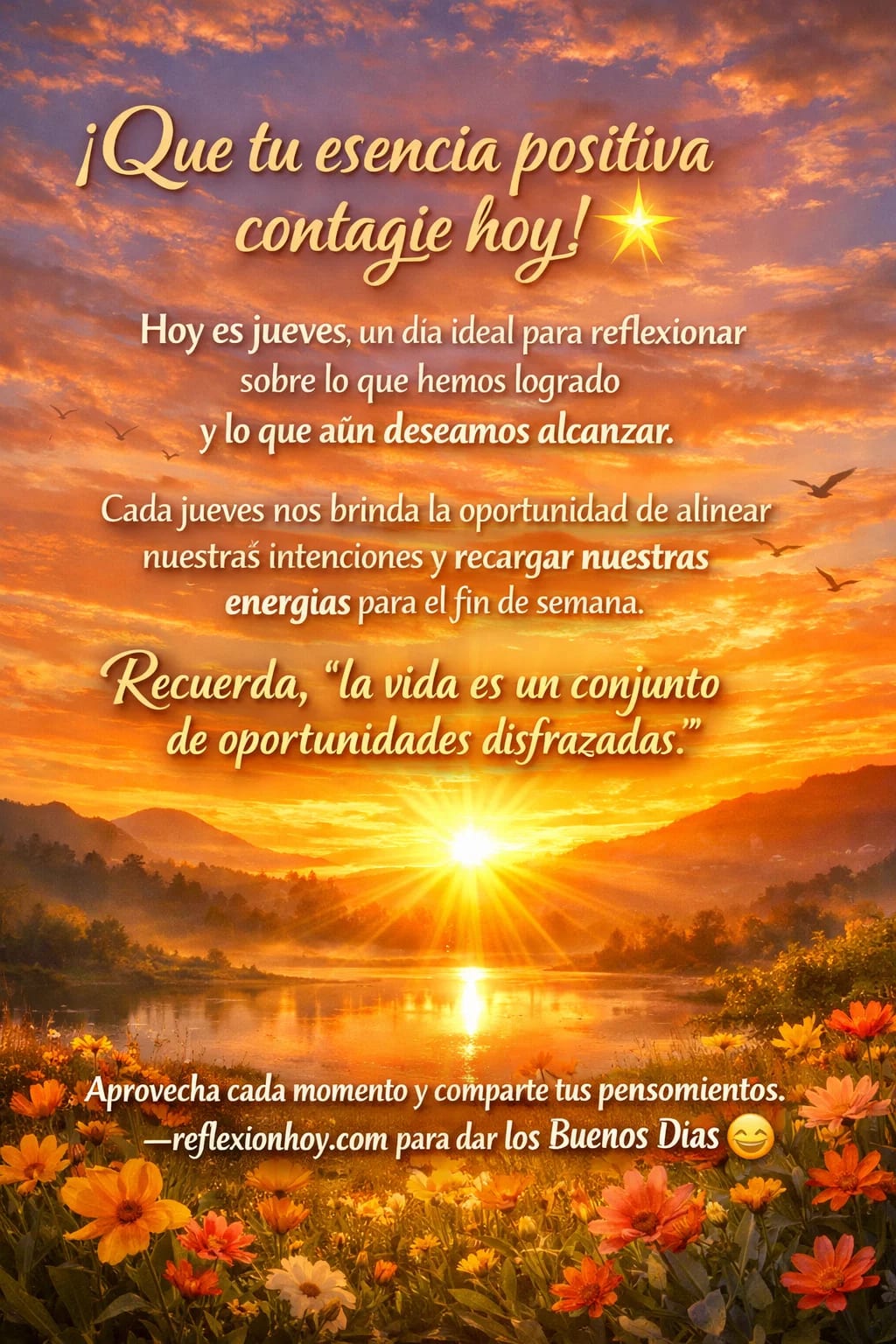 Imagen de ¡Revitaliza tu Jueves con Reflexiones Positivas! 🌟