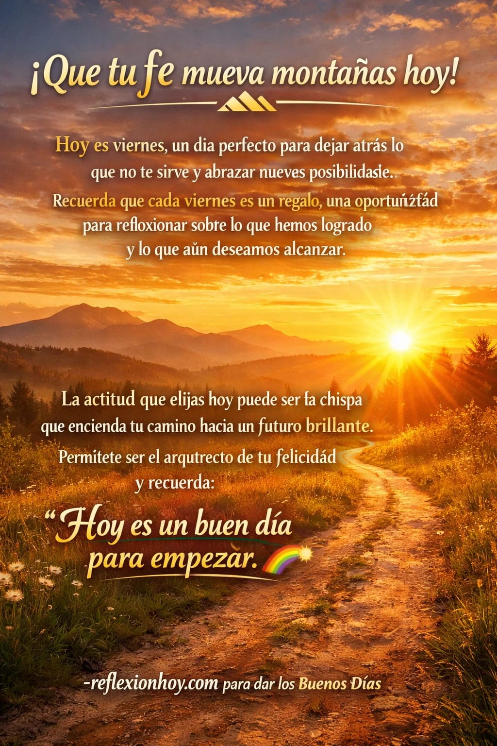 Imagen de ¡Que tu fe mueva montañas hoy! ⛰️ Reflexiones de Viernes
