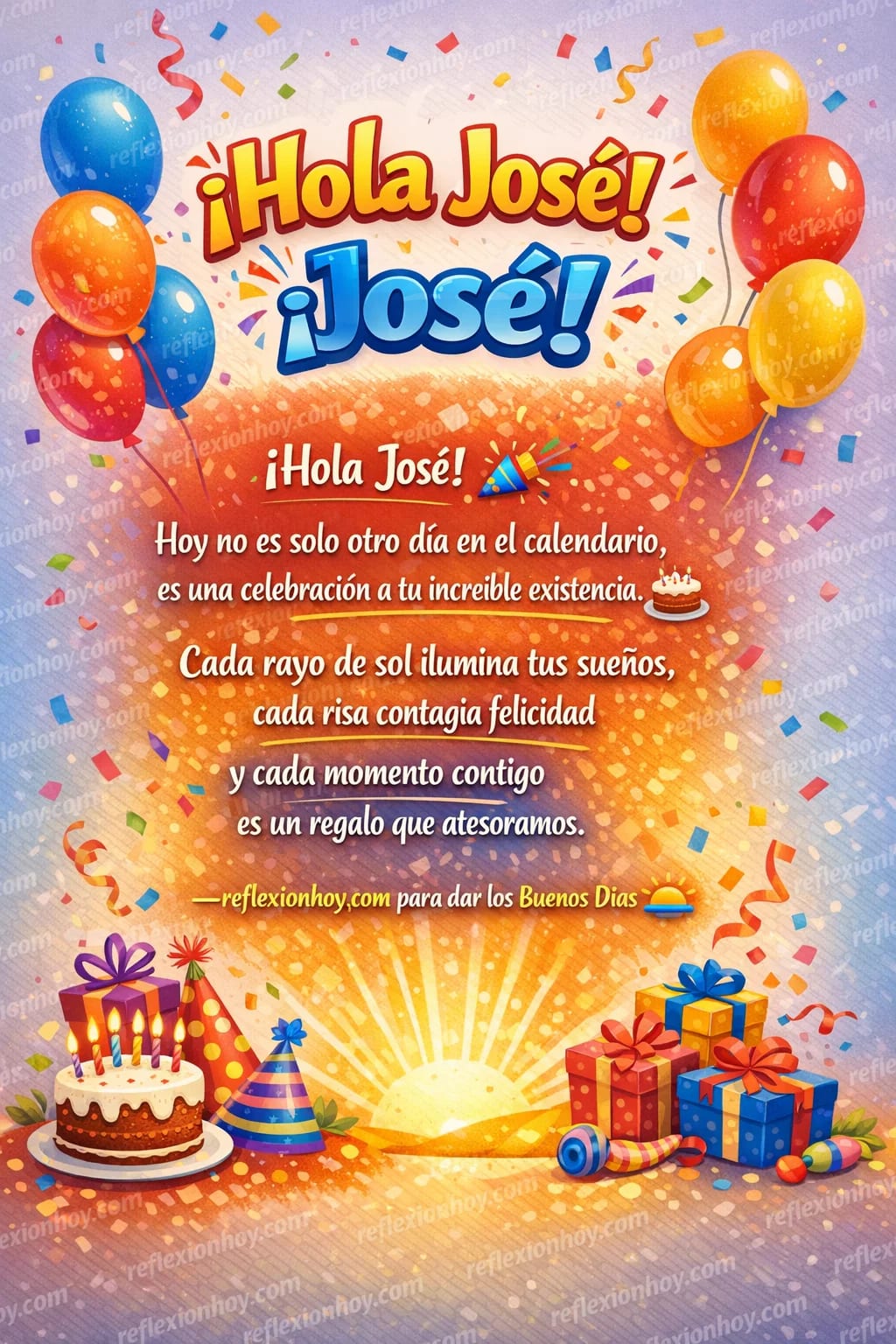 Imagen: ¡Feliz Cumpleaños, José! 🎉 Un Año Más de Aventura 🌈