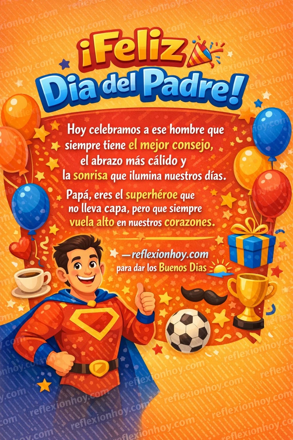 Imagen: ¡Celebrando a Papá, el Superhéroe de la Vida! 🎉💪