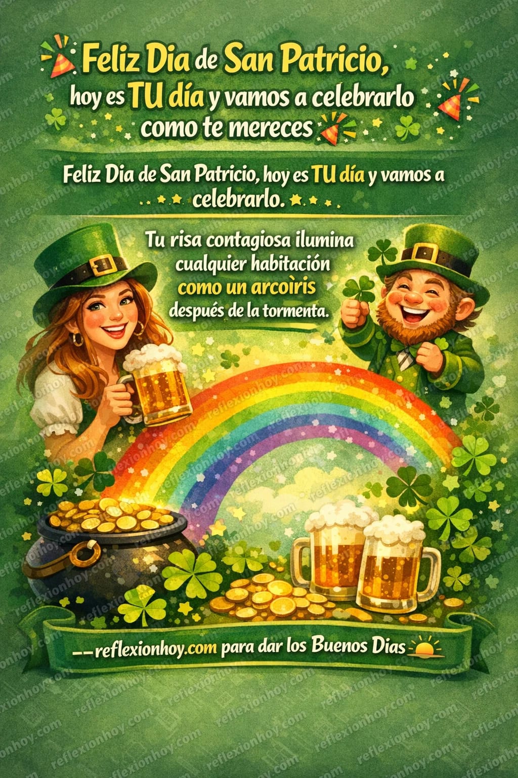 Imagen: 🎉¡Celebremos tu luz en este Día de San Patricio!✨