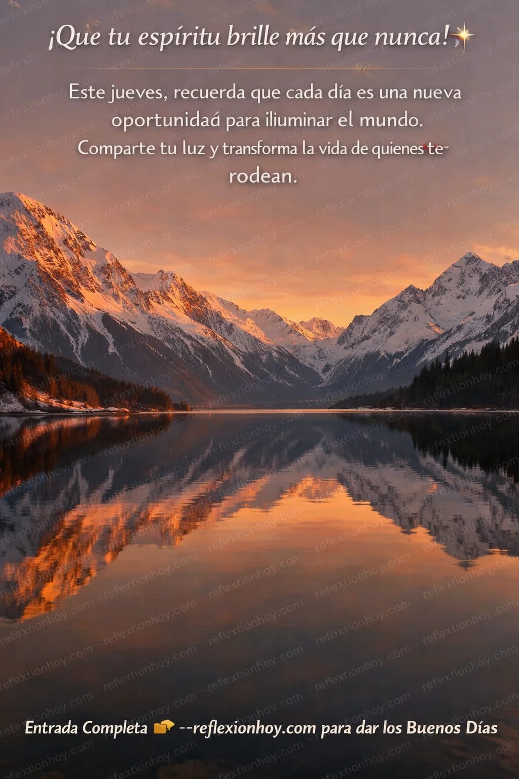 ¡Feliz Jueves! Reflejando Luz y Gracia ✨