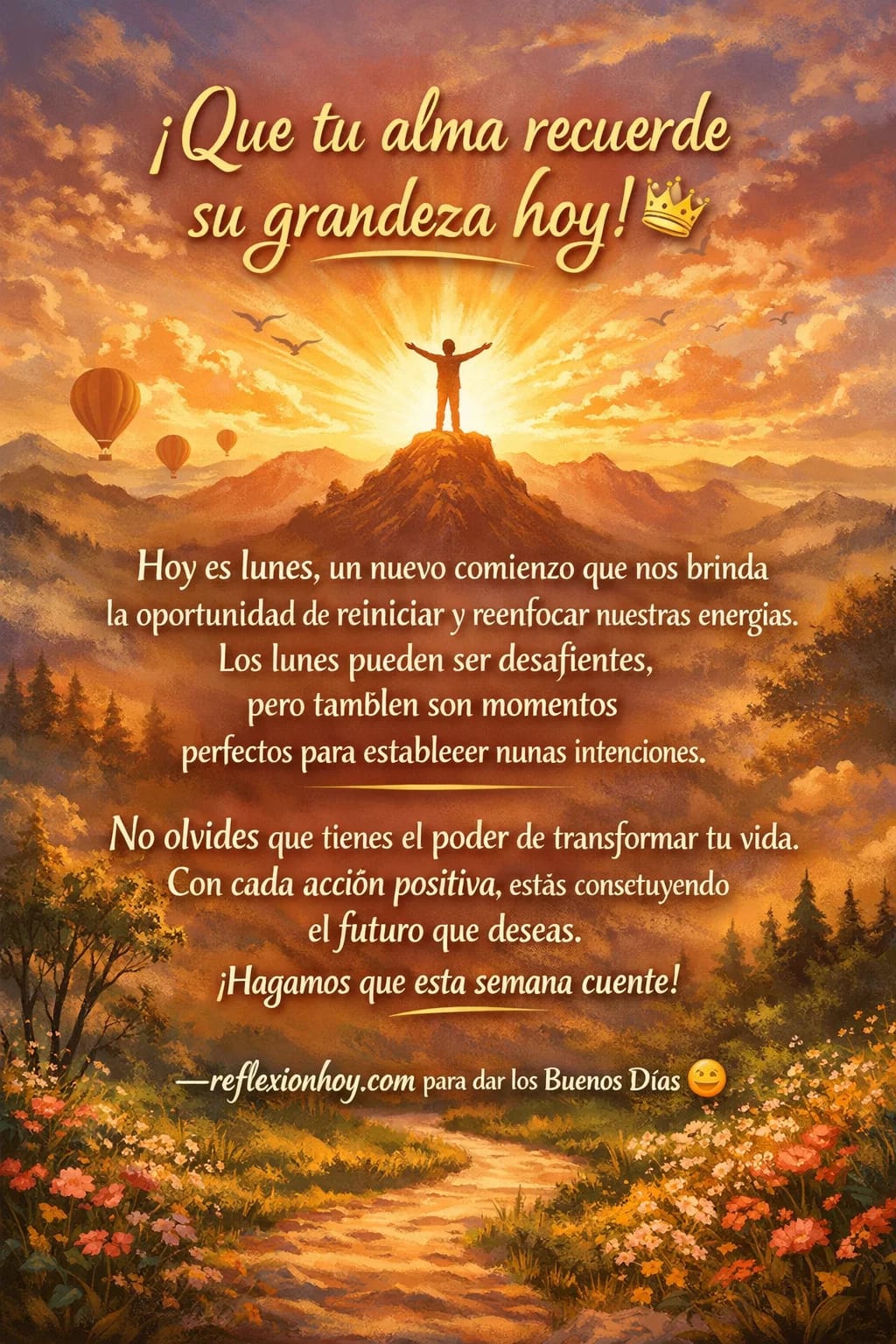 ¡Inicia la semana con energía! 🌟 Reflexiones Lunes