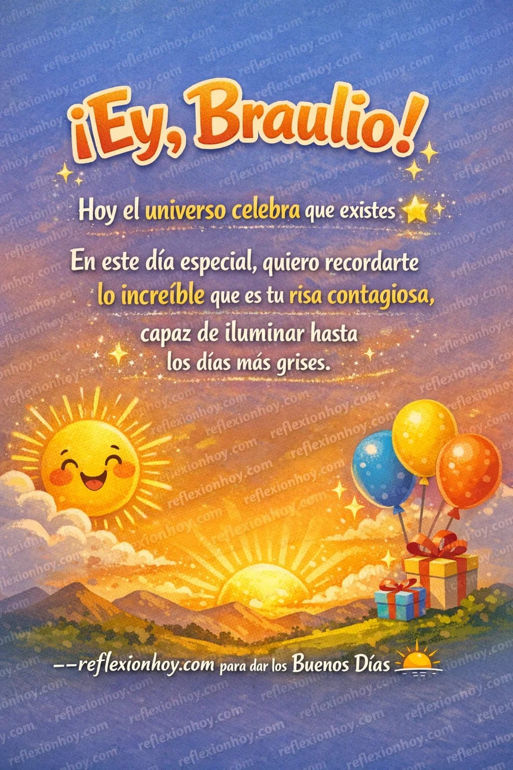 Imagen: ¡Celebrando la increíble luz de Braulio en su cumpleaños! 🎉