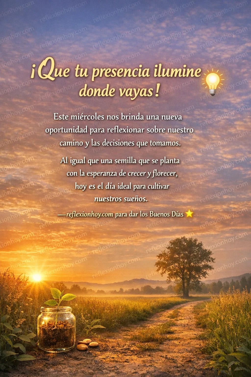 ¡Hoy es miércoles, el momento perfecto para brillar! ✨