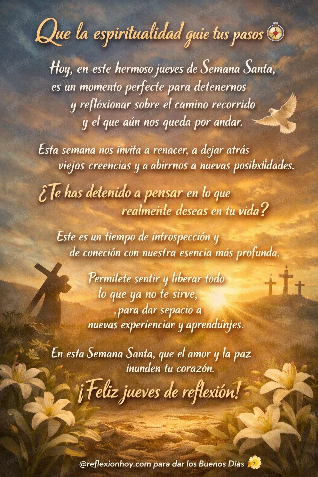 Imagen: Reflexiona y renueva tu espíritu en esta Semana Santa 🌷