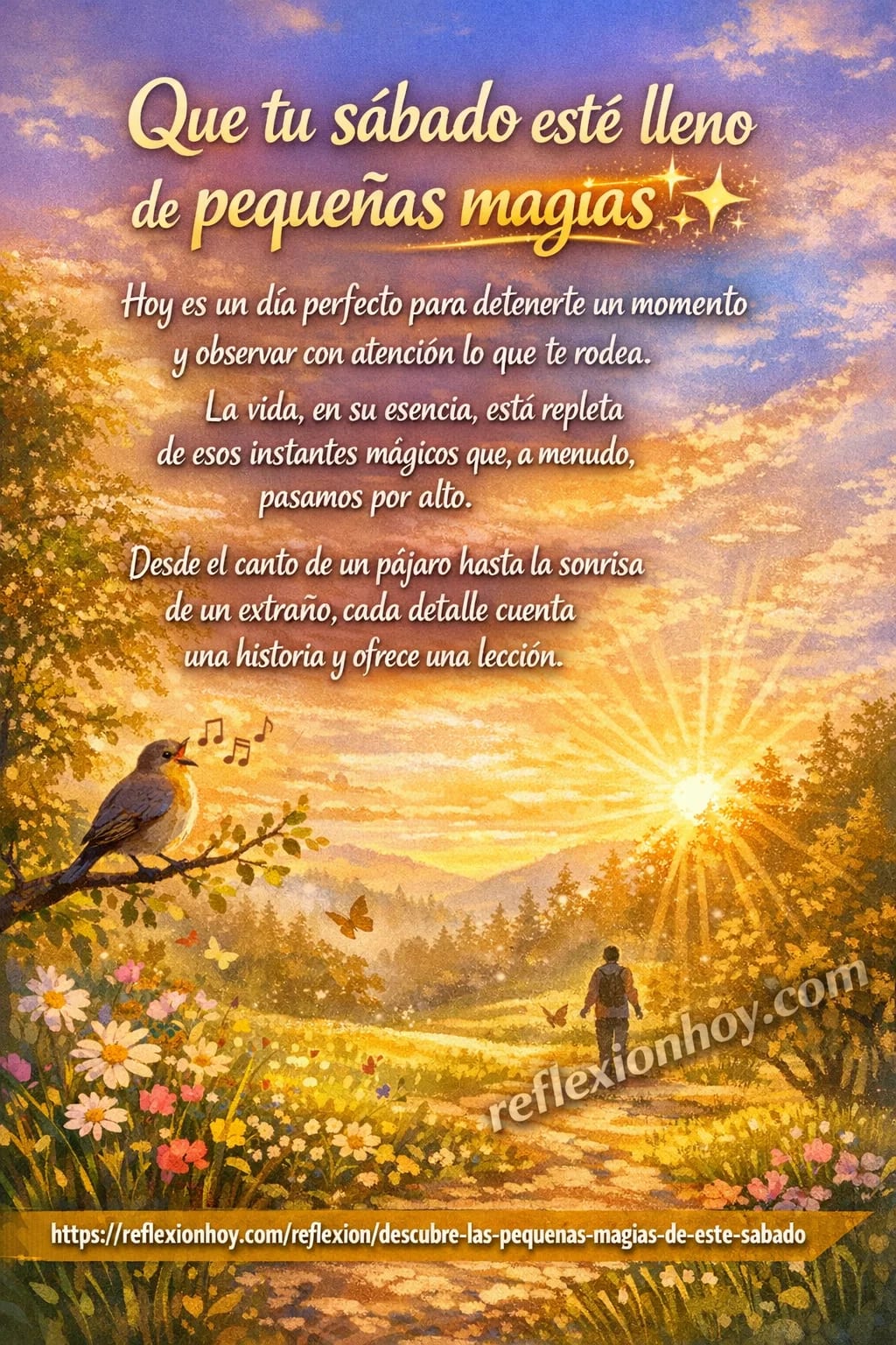 ¡Descubre las pequeñas magias de este sábado! ✨