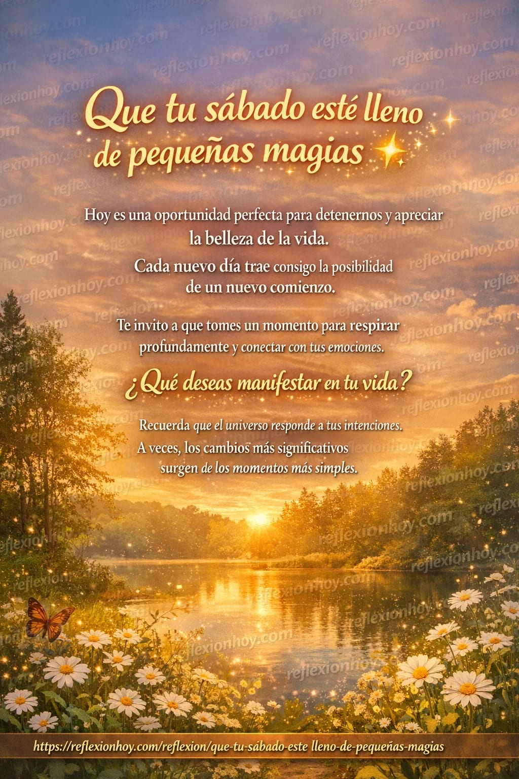 Imagen: ¡Que tu Sábado esté lleno de pequeñas magias! ✨