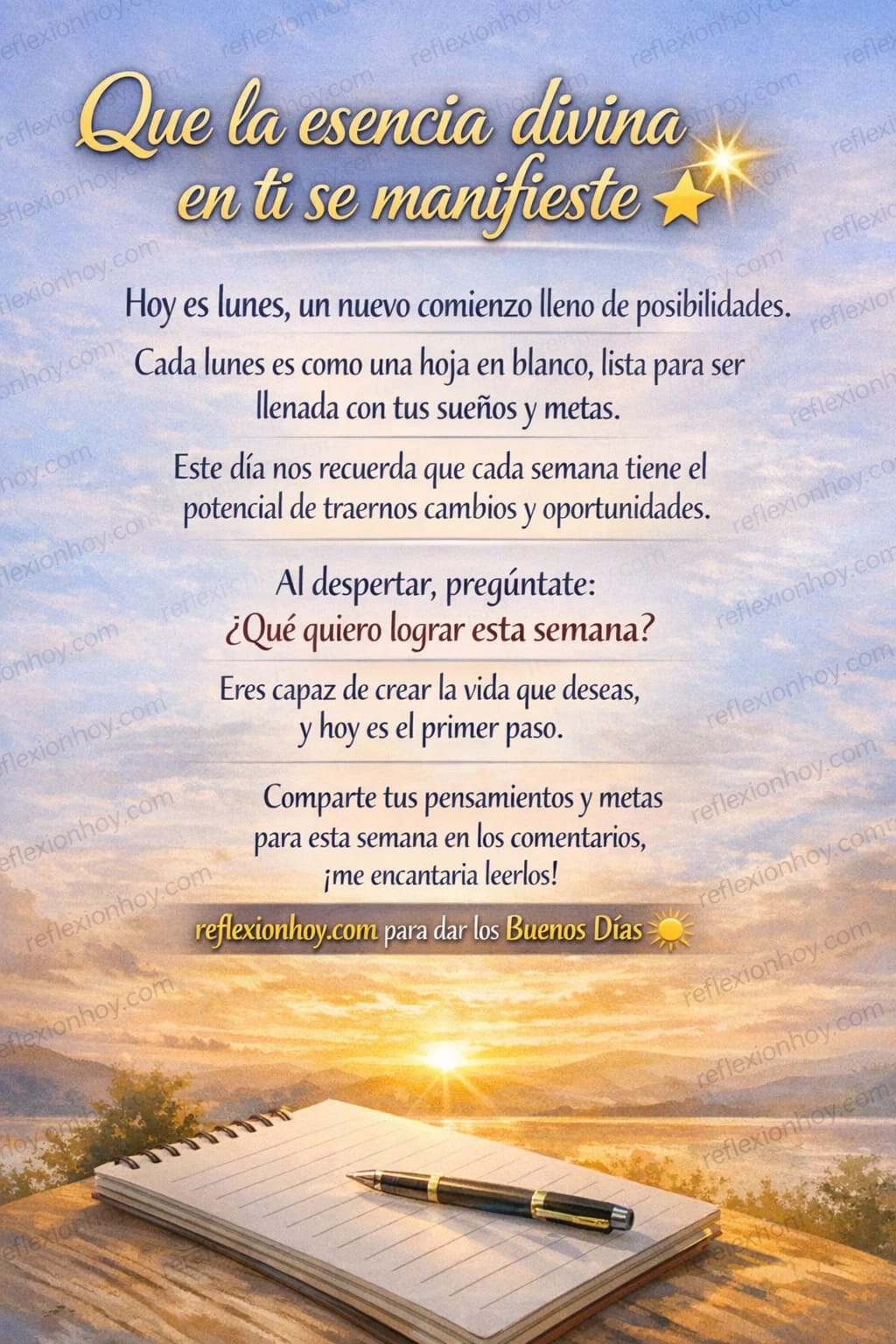 Imagen: ¡Despierta y Brilla! Reflexiones del Lunes ✨