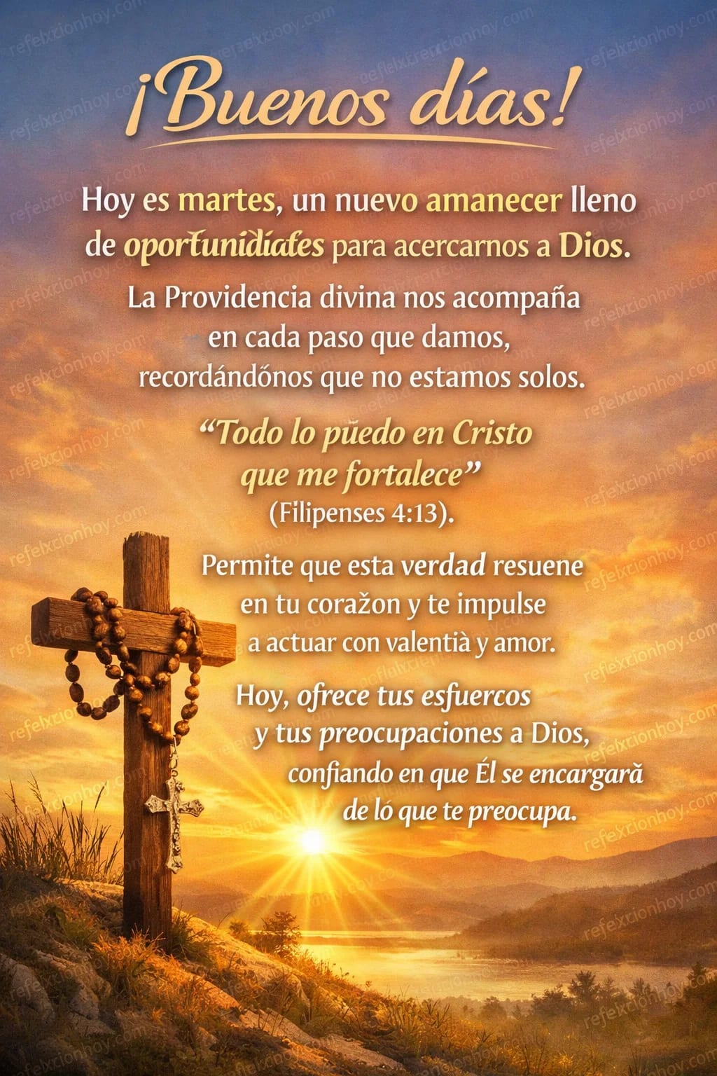 Que tu fe mueva montañas hoy martes ✝️