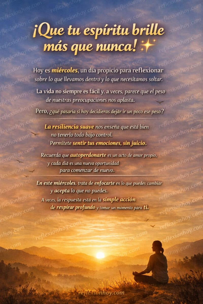 ¡Brilla en este miércoles y reenfoca tu energía! ✨