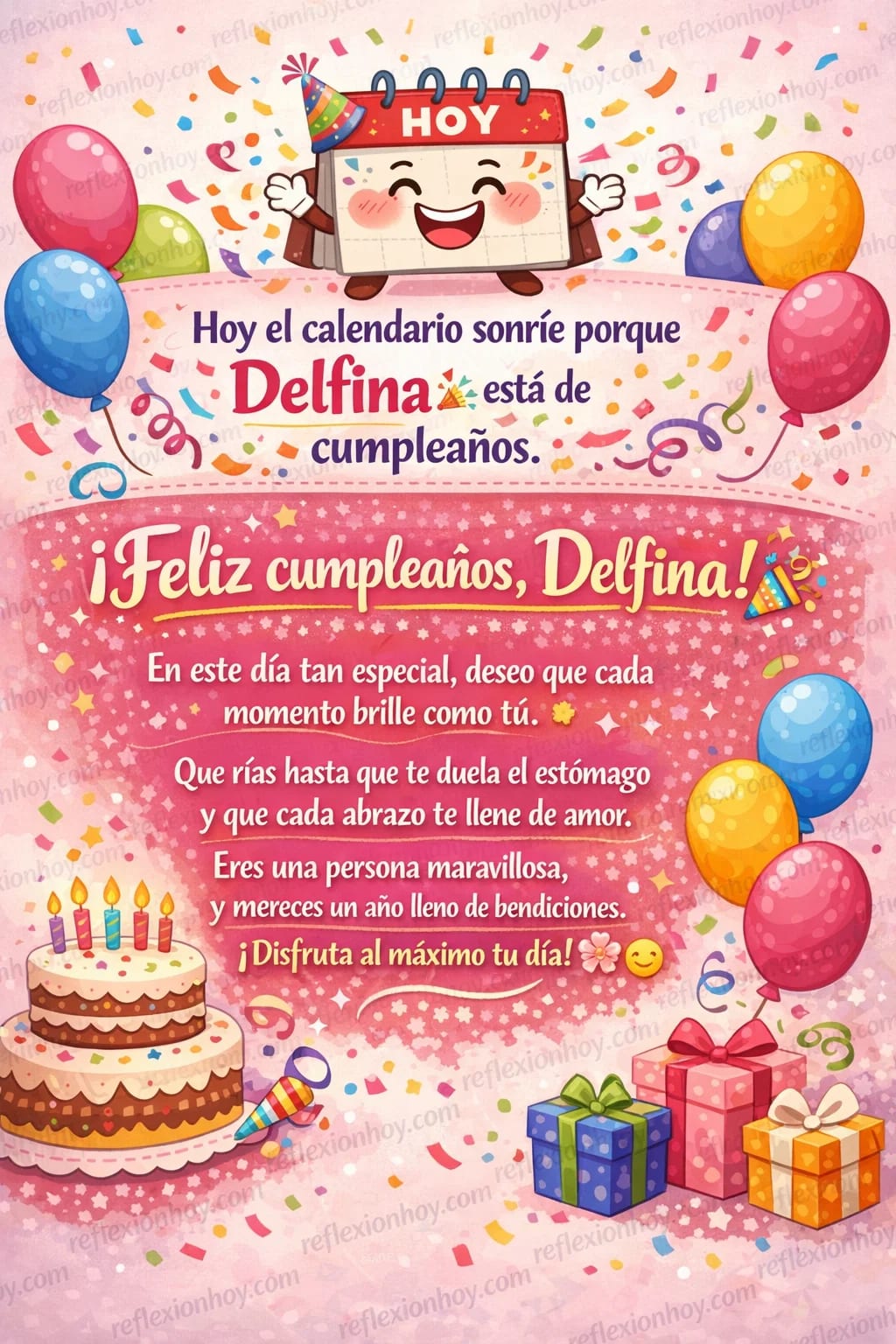 ¡Feliz Cumpleaños Delfina! 🎉🎂✨ Celebremos a lo grande