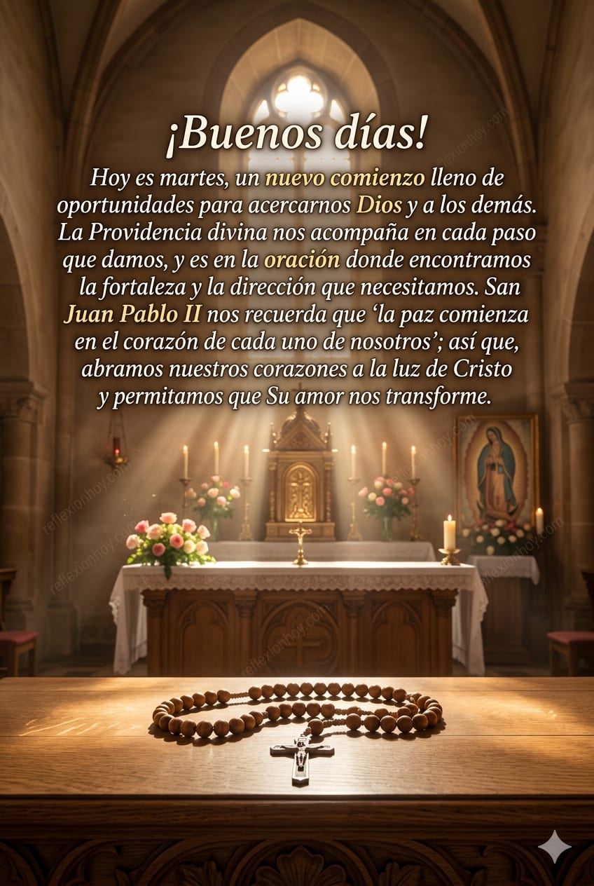 Que la gracia divina te acompañe este martes 🕊️