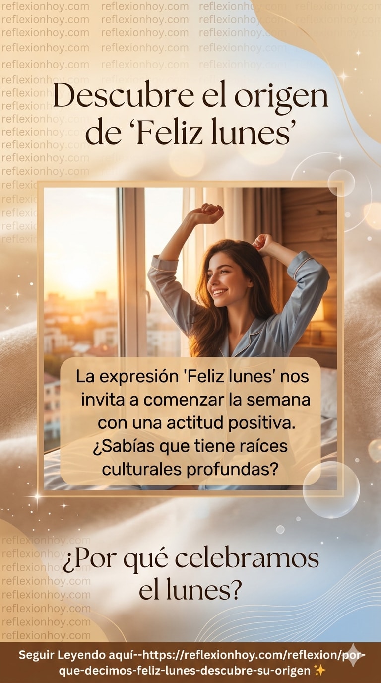 ¿Por qué decimos Feliz lunes? Descubre su origen