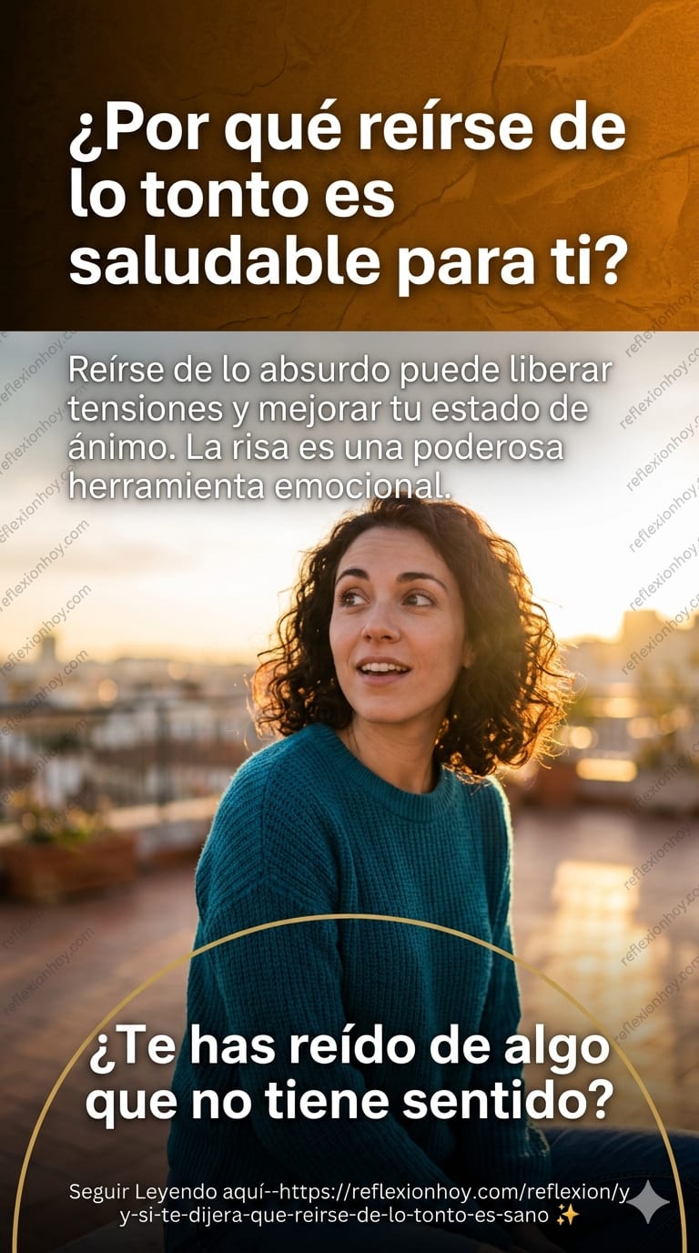 ¿Y si te dijera que reírse de lo tonto es sano? 🤔✨