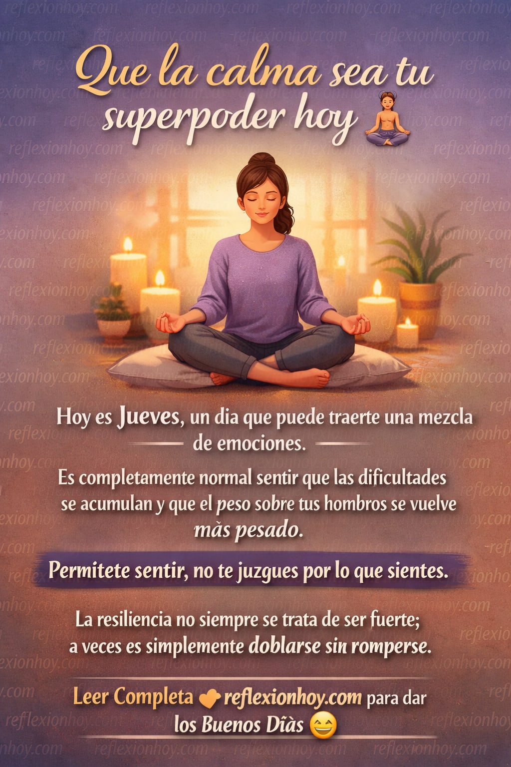 Imagen: Aligera tu carga este Jueves con estas reflexiones ☕