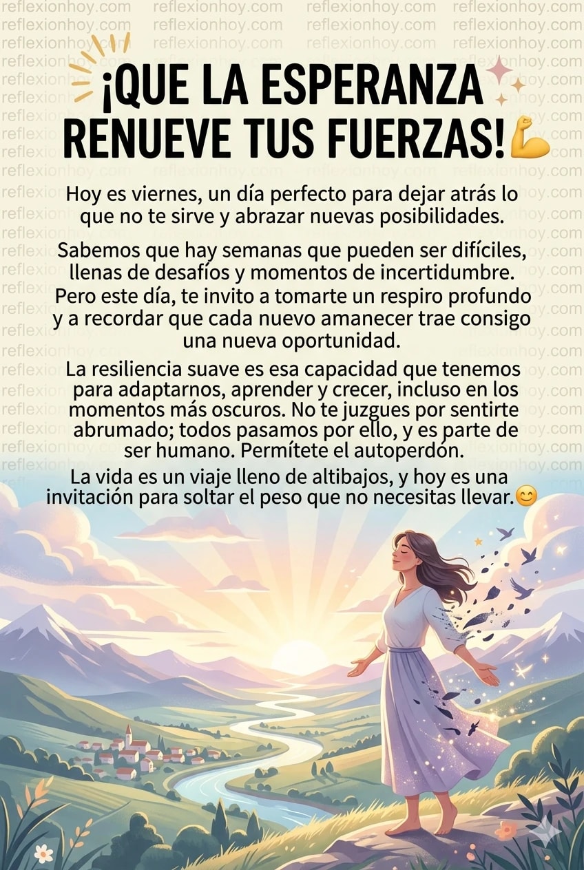 Imagen de la reflexión: El viernes que cambió mi perspectiva sobre la vida 🌟