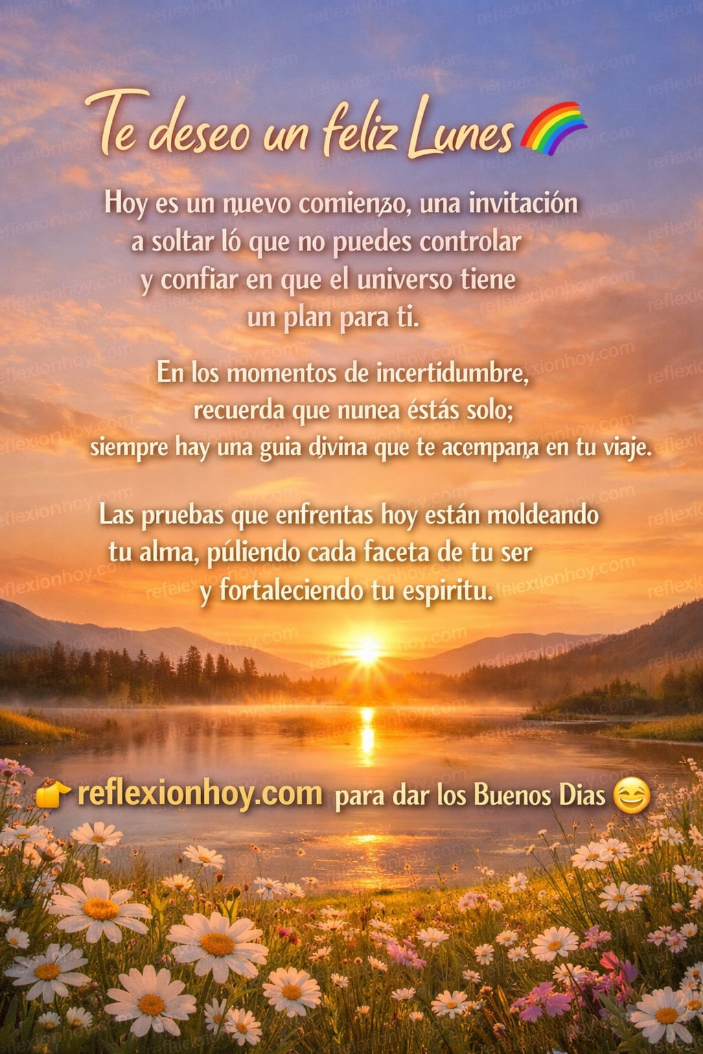 Confía en el proceso y abraza la luz del Lunes ✨