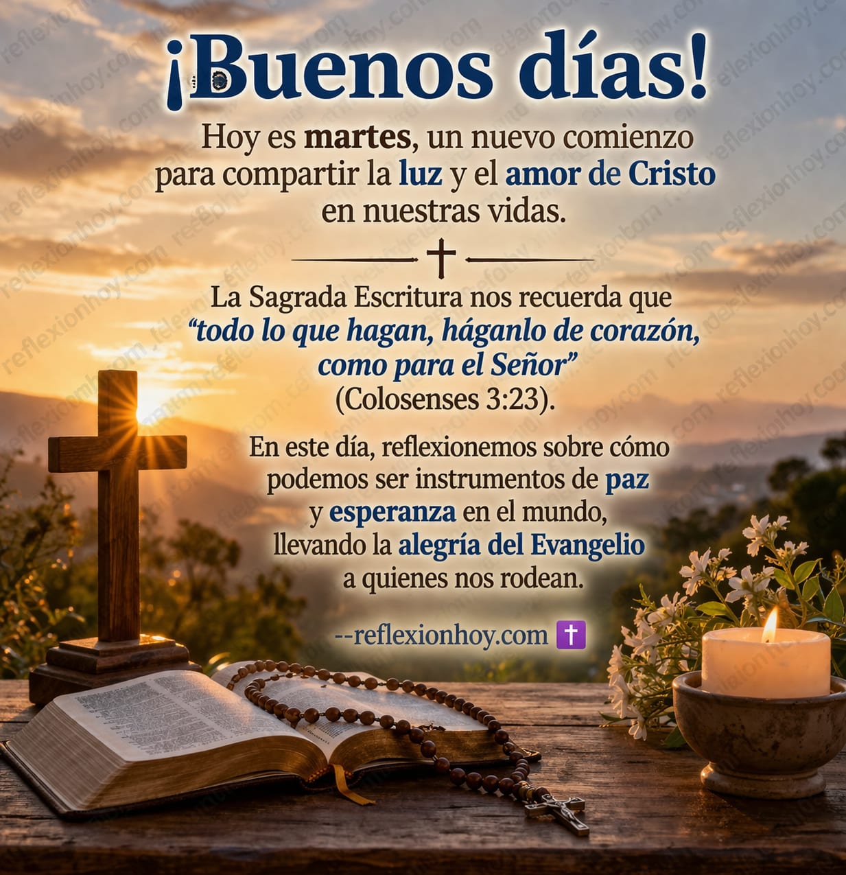 Que la gracia divina te acompañe este martes ✝️