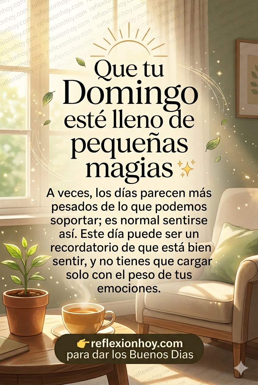Alivia tu carga este Domingo con pequeñas magias ✨