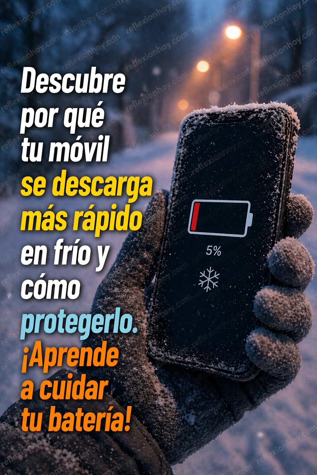 ¿Por qué el móvil se descarga más rápido con el frío? 📱