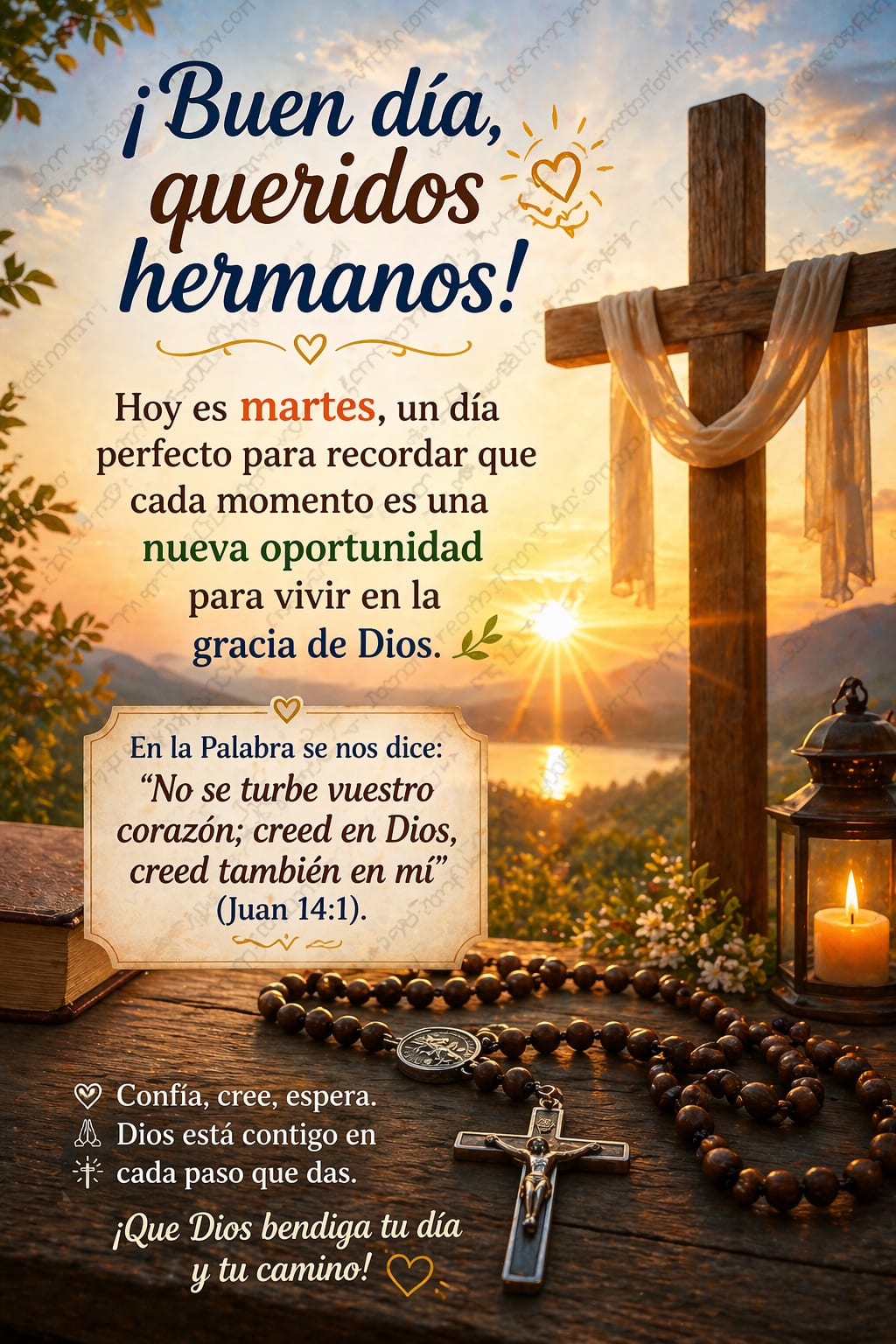 Imagen: Que el amor de Dios llene tu martes ✝️