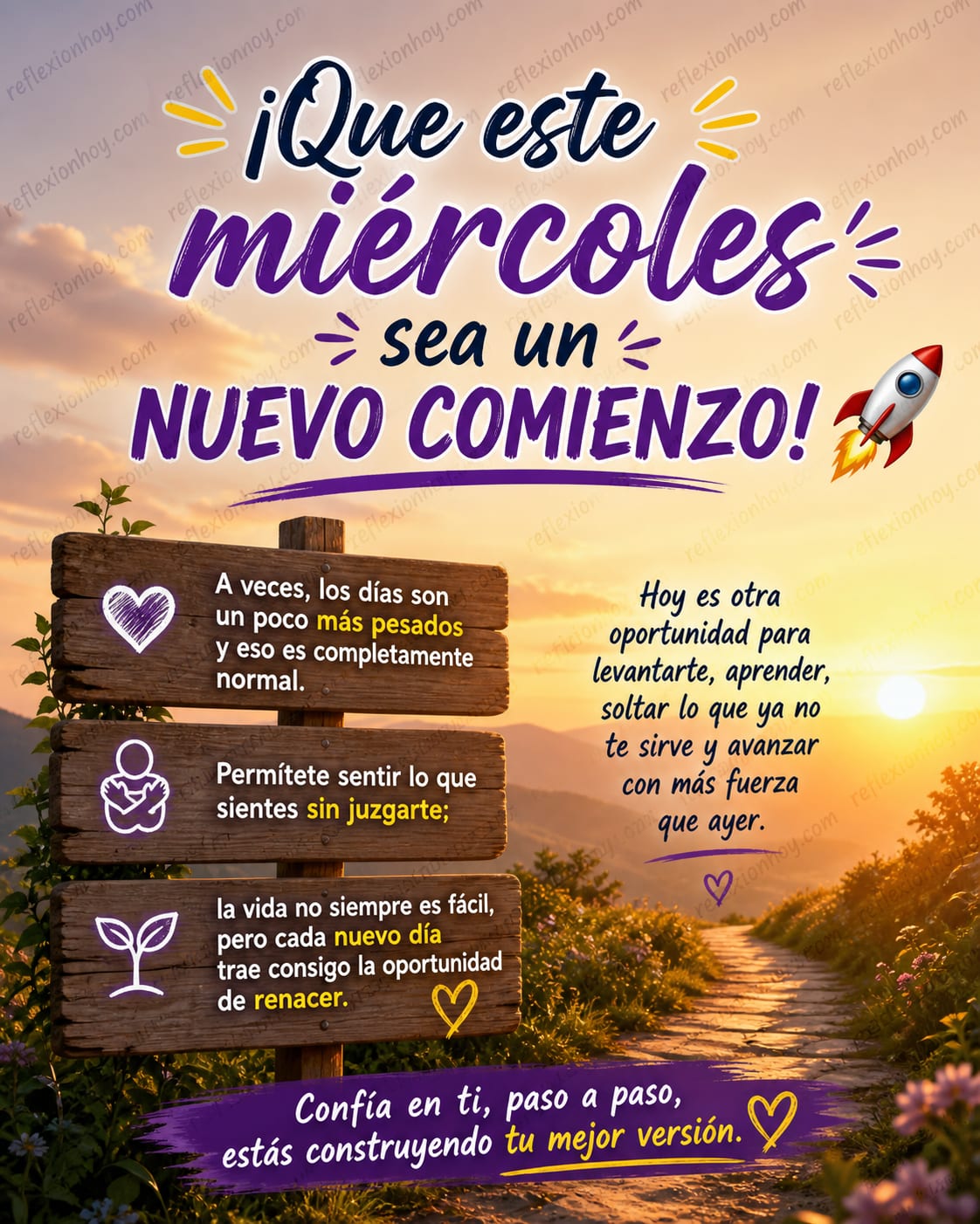 Imagen: ¡Que este miércoles sea un nuevo comienzo! 🚀
