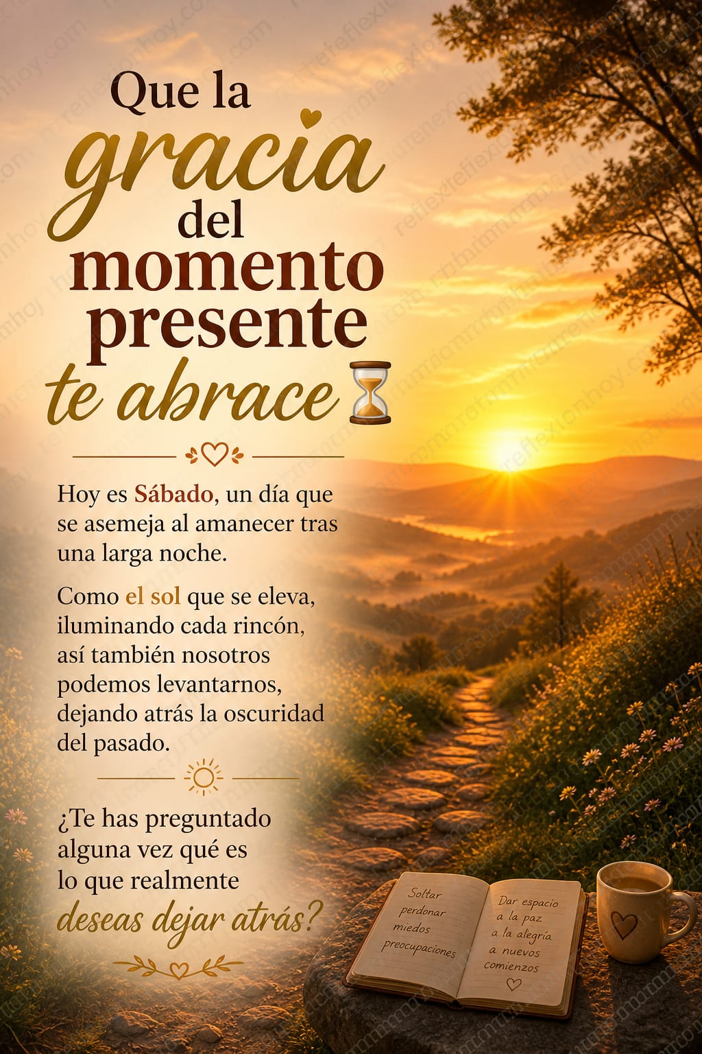 Imagen de la reflexión: Renacer en un Sábado: Luz y Reflexión 🌅