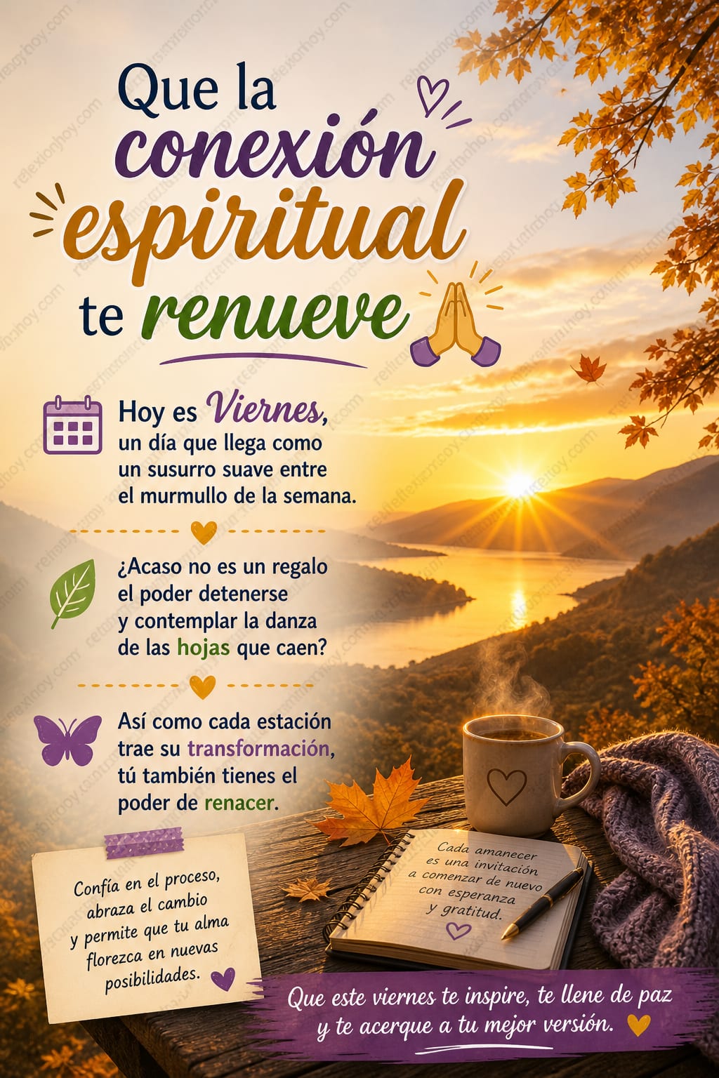 Imagen: Un amanecer en la calma del alma 🌅