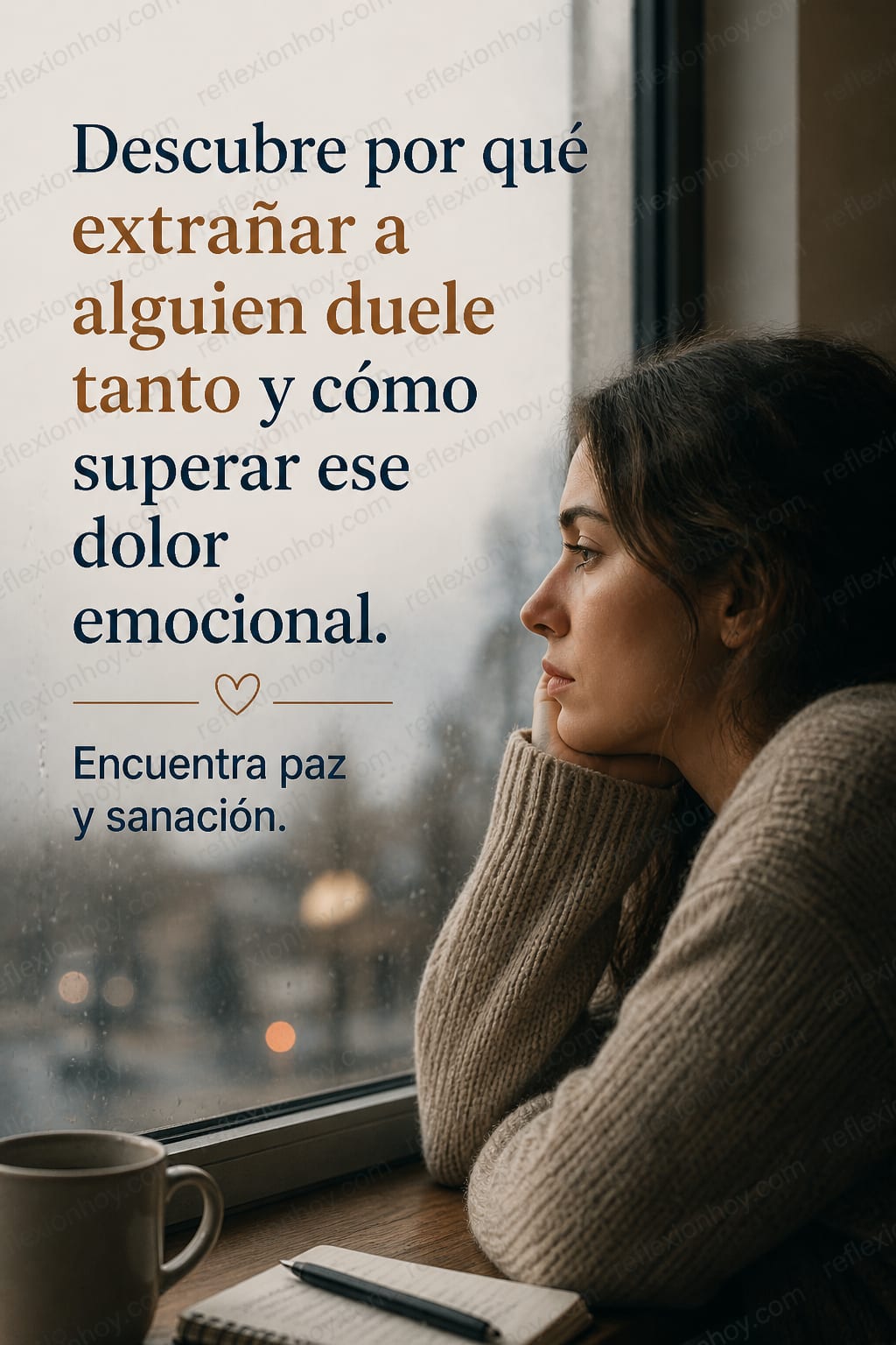 Una persona mirando por la ventana, reflejando tristeza y nostalgia.