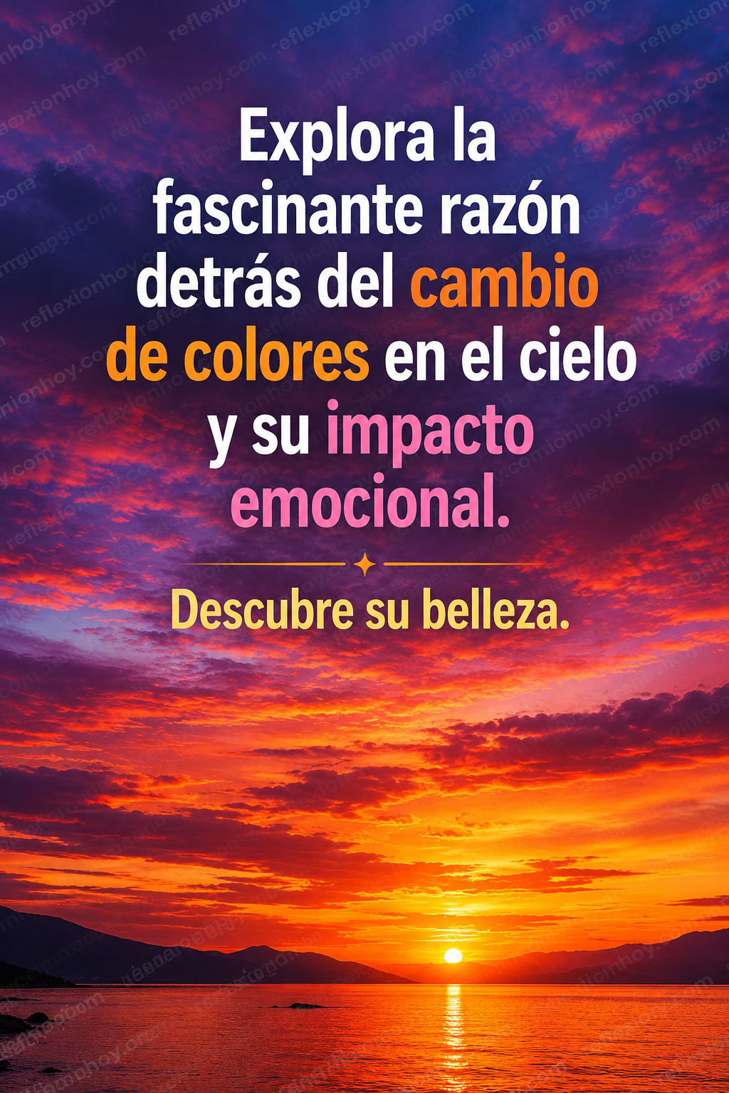 Un cielo multicolor al atardecer, lleno de matices y belleza natural.