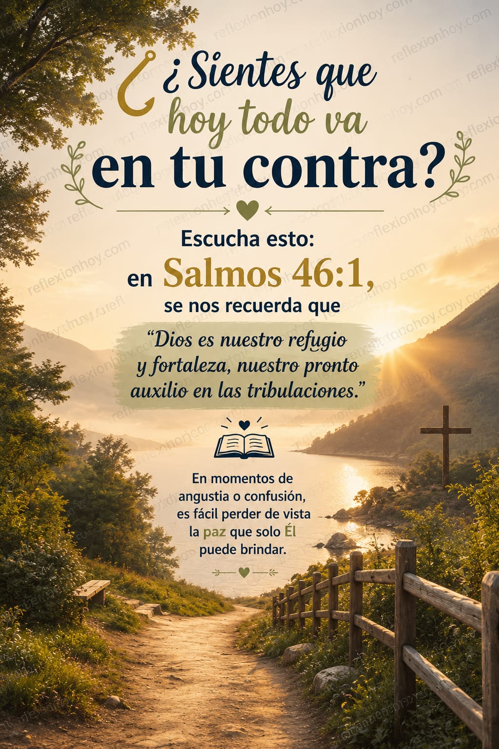 Imagen de la reflexión: ¿Dónde está Dios en los momentos difíciles? 🙏✨