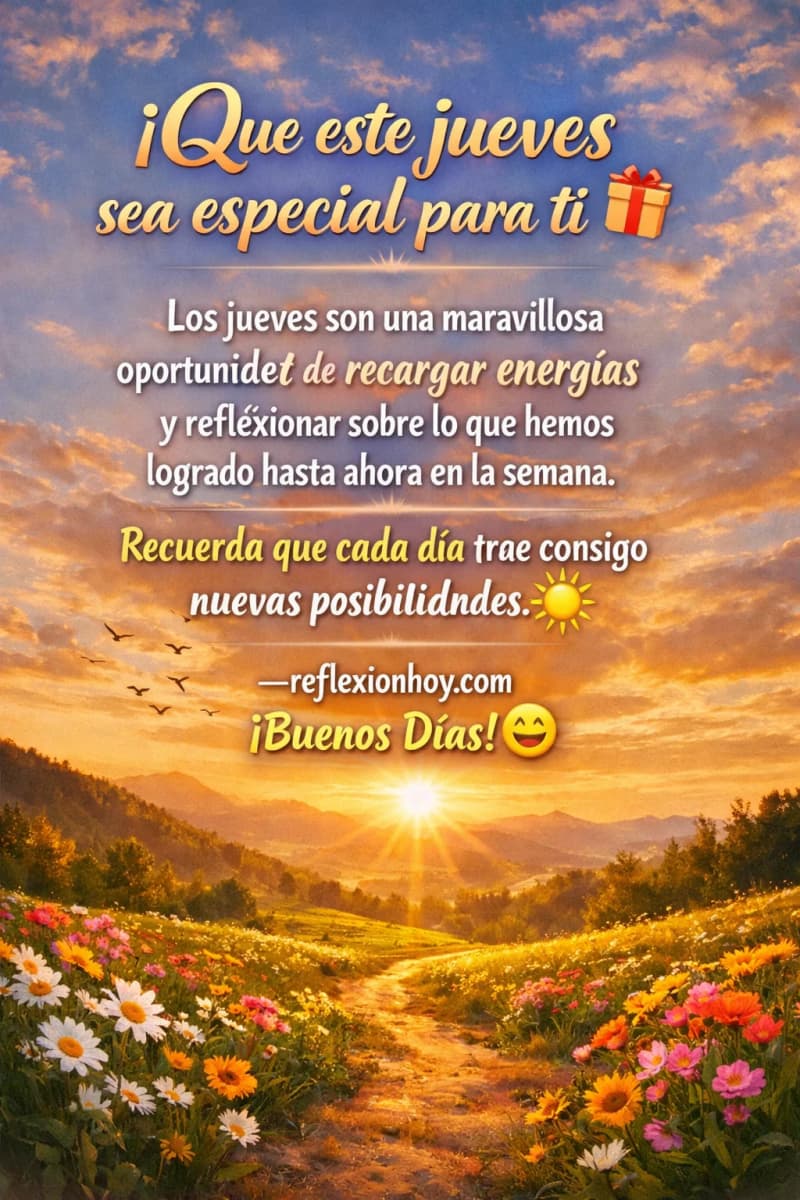 Imagen de 🌟 Que este Jueves sea Especial y Brillante para Ti! 🌈