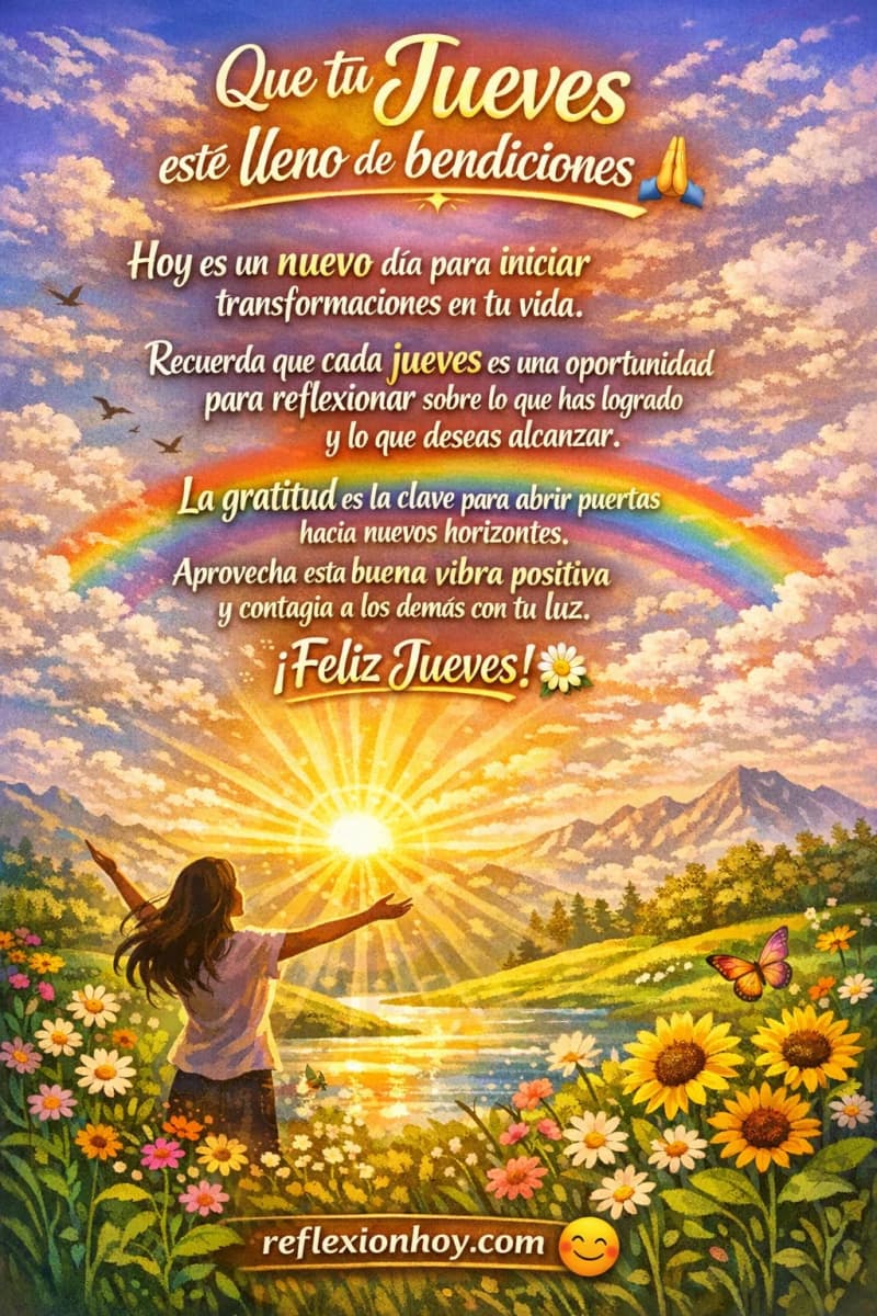 Imagen de ¡Que tu Jueves esté lleno de bendiciones! 🌟
