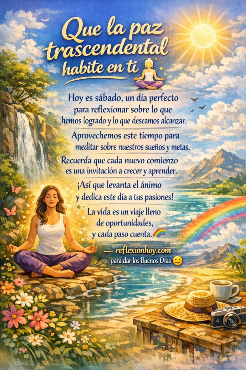 Imagen de Inicia tu Sábado con Reflexiones Positivas 🌅