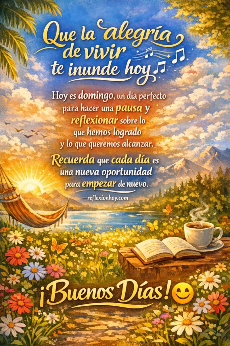 Imagen de ¡Hoy es domingo! Reflexiona y llena tu alma 🌞